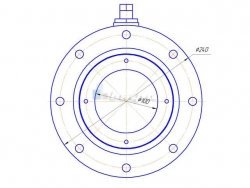Размеры фланцевого шарового крана ДУ-100